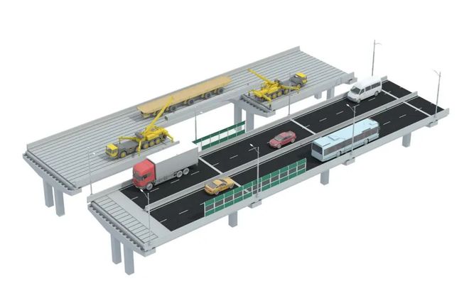 上海城市重载交通基础设施更新又有新进展！S20外环高速泰和路高架桥主体结构进入全面大修施工(图3)