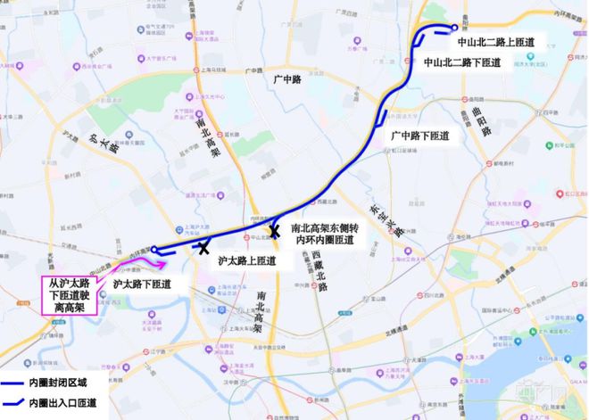 上海内环高架设施提升及功能完善工程再启动交通组织有这些变化
