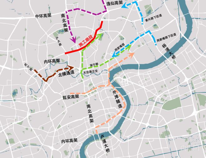上海内环高架设施提升及功能完善工程再启动交通组织有这些变化(图3)