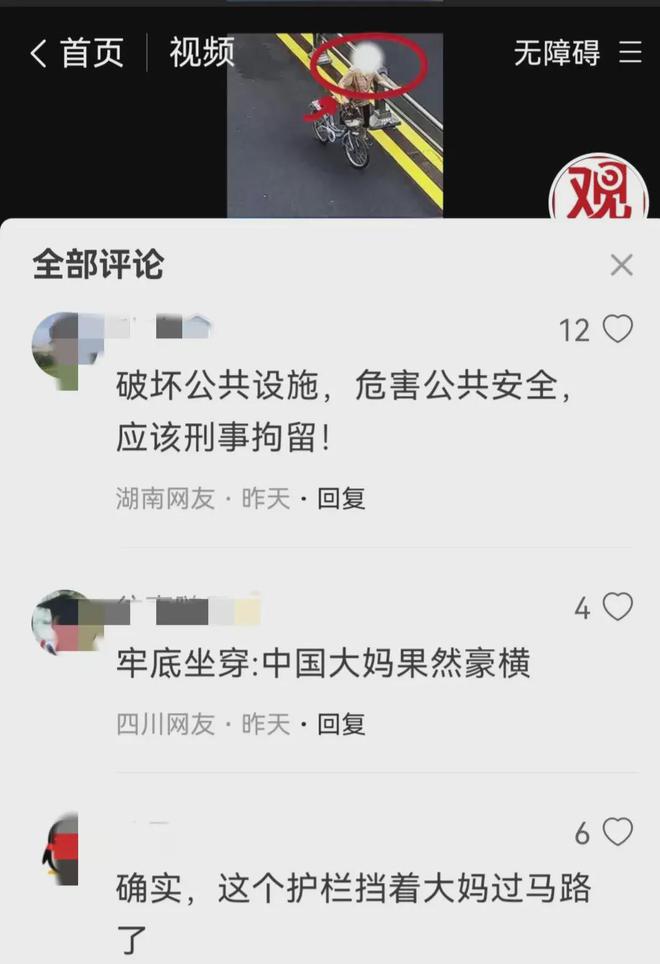 马路惊现‘大力士’大妈推倒护栏引热议安全与规则意识不容忽视(图10)