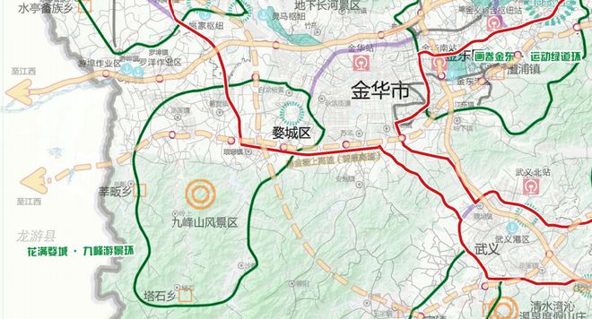 金华南山综合交通体系规划预公示！包括