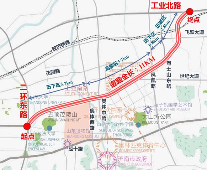 济南工业南路综合改造工程5月底竣工通车通行效率将提升20%