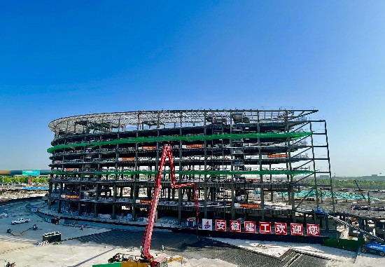 合肥新桥机场综合交通中心建设全速推进(图2)