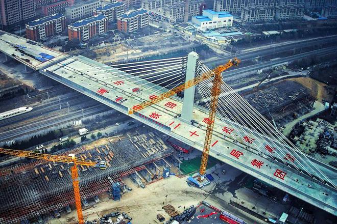 中铁二十一局承建全国最重单体矮塔斜拉转体桥建成通车
