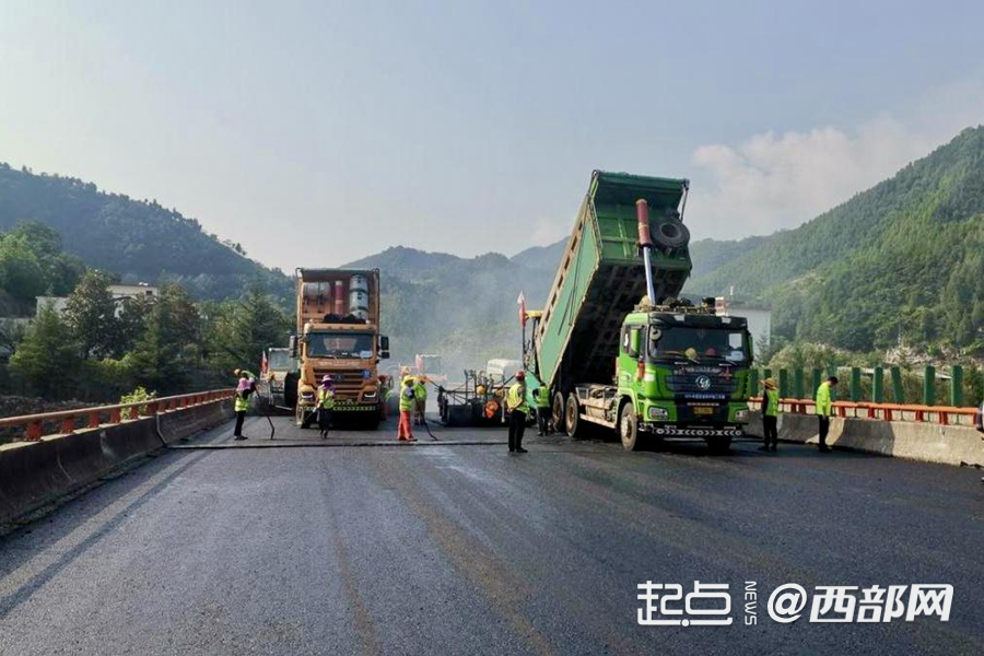 G40沪陕高速陕西商州至竹林关段修整完工恢复通行