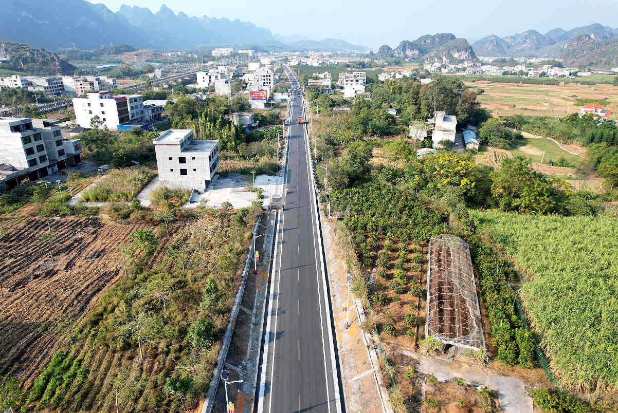 国道210线马山段焕新颜