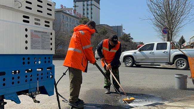 敦化市洁城环卫开展春季环境卫生大清扫行动(图9)
