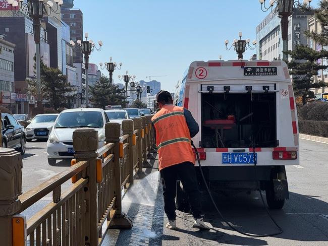 敦化市洁城环卫开展春季环境卫生大清扫行动(图10)