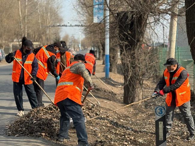 敦化市洁城环卫开展春季环境卫生大清扫行动(图4)